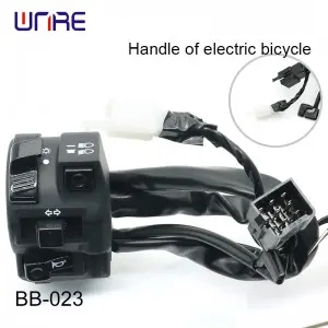 BB-023 E-Bike Handle with Horn Button Turn Signals Compatible with Popular E-Scooter Models