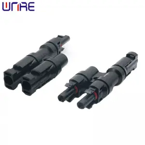 Three Way Photovoltaic Connector, T-shaped Solar Module, Waterproof Photovoltaic DC Plug