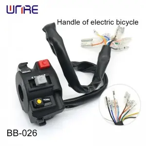 BB-026 Standard E-Bike Handlebar Fits Most Electric Scooters Mopeds Horn  Signals Included