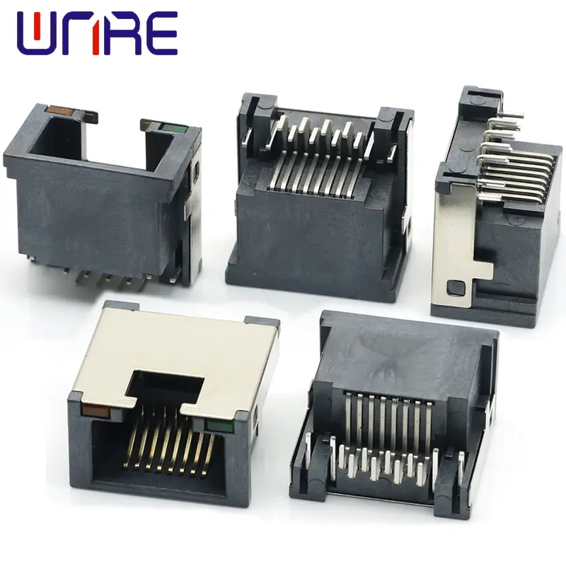 RJ Sinking Plate Ultra-thin 9.9H With Light And Shell Network Socket Connector Interface1
