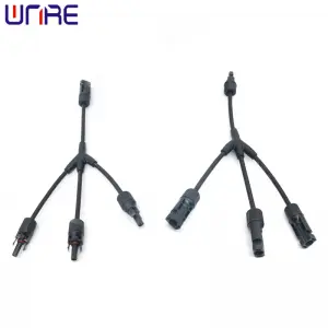 Photovoltaic Connector Y-shaped Four-way Male And Female Plug One-third Adapter