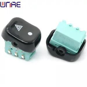 Fault warning button switch electric vehicle double flash emergency lights self-locking button switch