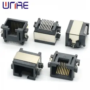 RJ Sinking Plate 8.6 Belt Type Stainless Steel Braided Tape Network Socket Connector Interface