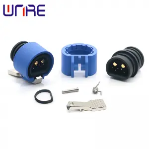 M18 2+6 Lithium Battery Connector 500V AC Charging Energy Storage Connector Male Female Plug