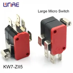 KW7-ZII5 Largre Micro Switch With Metal Roller Automation 16A for PLCs/Sensors/Actuators/Control Panels/Conveyor Systems