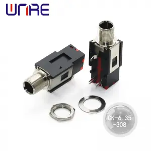 CK-6.35-308 High Quality audio Equipment, threaded, black