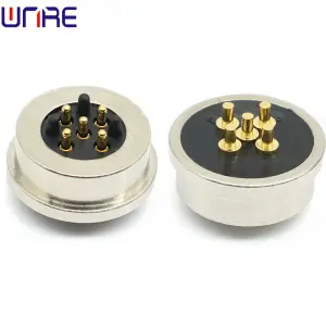 5pin 360°circular connector pogopin strong magnetic connector