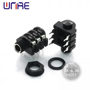 CK-6.35-635T Headphone socket, wide application, threaded