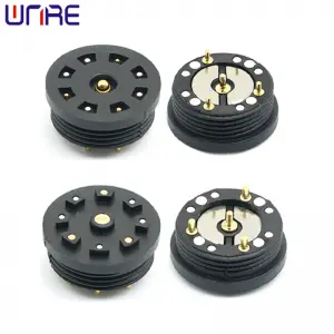 Magnet Power Supply Port A13-14mm-4P Circular Threaded  Pogopin Male Female Magnetic Connector