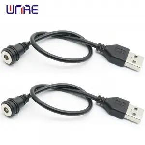 Charging Cable Magnetic Connector with USB Φ10mm Wire Length 116cm 22AWG Male Female