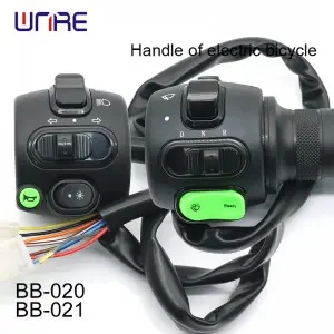 BB-020 BB-021 EV Handle Integrated Horn Turn Signals IPX5 Equivalent for Solar Storage Vehicles/E-Mobility Fleets