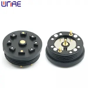A13-14mm-3P Magnet Charging Port Threaded Pogopin Male Female Circular Magnetic Connector
