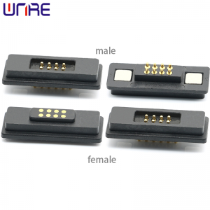 CZX-E3 Magnetic Connector Square Pogopin 8P Waterproof Male Female Charging Socket Connector