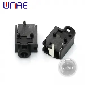 PJ-203 3-pin Black Headphone socket  0.5A 30V