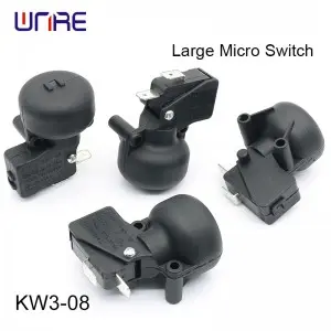 KW3-08 Largre Micro Switch With Steel Ball Anti-Tip Safety Normally Closed 250V 5A for Overload Protection and Limit Control Circuits