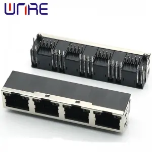 Network Socket Connector Interface RJ45-56-1X4 Half Pack With Light New Module 8P8C Crystal Socket