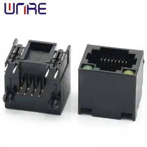 5Pcs RJ45-56 With Light Full Plastic New Mold Connector Network Socket Connector Interface