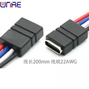 TYPE-00150 Waterproof Socket 4P Encapsulated Fast Charging Data Cable Socket USB Power Connector