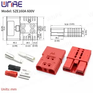 Energy Storage Connector SZE160A 600V Wiring Terminal Plug Charging Socket Port Battery Interface