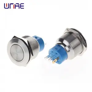 22F flat head normally closed normally open self-locking reset without lamp
