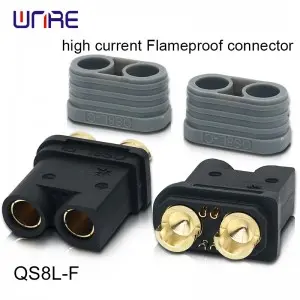 QS8L High current flameproof connector Male and female 130A PA66 Gold-plated brass E-bikes RC Models