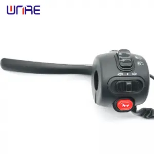 Electric Bicycle Motorcycle Accelerator, Steering Switch Handle Assembly Handle Scooter Handle,Light Horn Button
