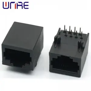 RJ45-58C Single Port Full Plastic Connector Crystal Head Network Socket Connector Interface