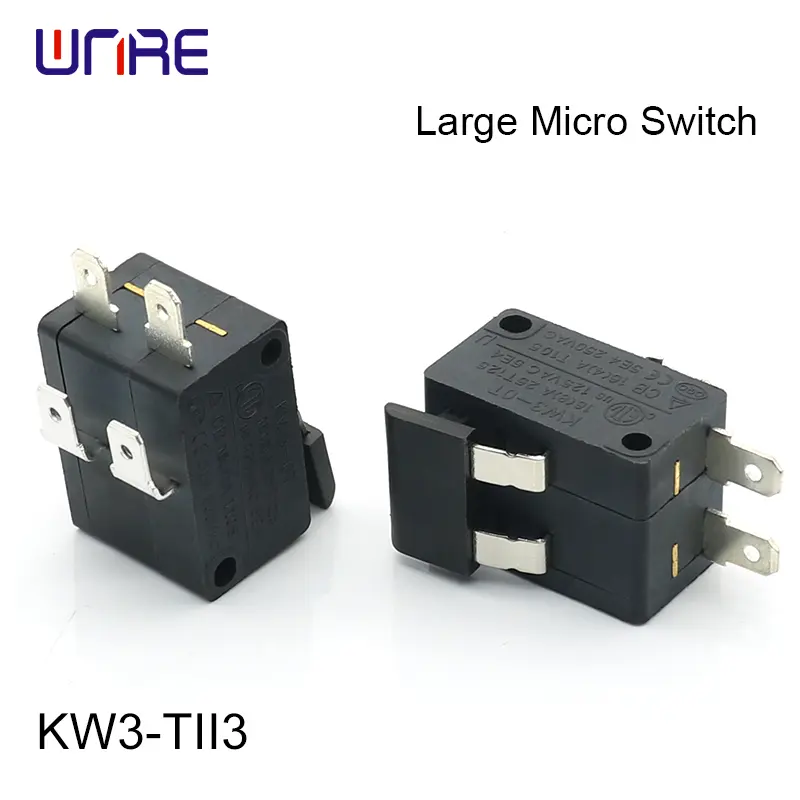 KW3-TII3 Largre Micro Switch Commercial 16A 250V for POS Machines/ATMs/Kiosks/Display Cases/Vending Equipment