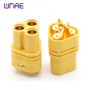 Low MOQ for Black Yellow Mt60 3.5mm 3 Pole Bullet Connector Male Female Plug