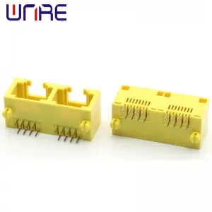Mini RJ45-1X2 No.2 Yellow 8P8C Mini Network Socket Connector Interface Optical Modem Socket
