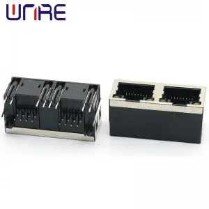 RJ45-56-1X2 Half Pack With Light New Module Female Horizontal Network Socket Connector Interface