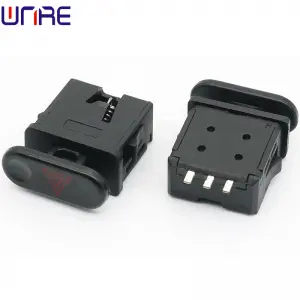 Danger alarm double-flash tripod self-locking button switch electric vehicle switch accessories button