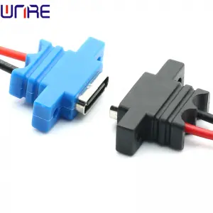 Type-c-00100 Upper And Lower Locking Screws 2P Fast Charging Data Cable USB Power Connection Socket