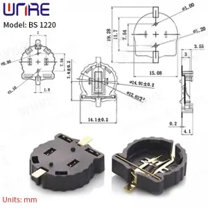 5Pcs BS-1220 BS Battery Holder Connector Button Cell Case Box Coin Cell Battery Storage Socket
