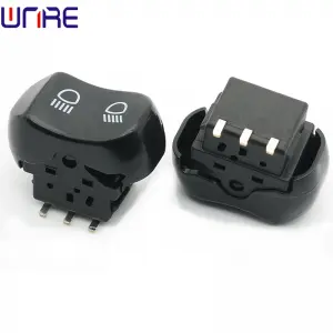 The electric vehicle button headlamp far and near switches two gears boat type switch