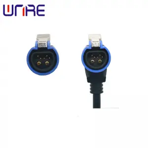 Male Female Lithium Battery Connector M18-2+5 500V AC Charging Energy Storage Connector Plug