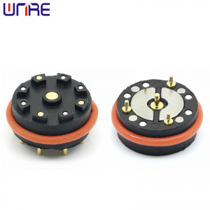 Male Female 4Pin Charging Magnetic Connector Circular Waterproof Strong Suction Pogopin Connector