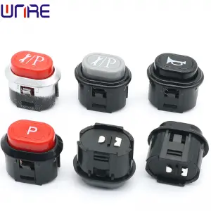 Children’s toy battery car P key horn repair key red lock-free self-reset handle electric car start switch