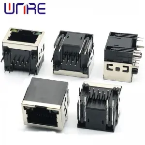 RJ45-56 Half Pack With Light New Module Single Port Female Socket Network Socket Connector Interface