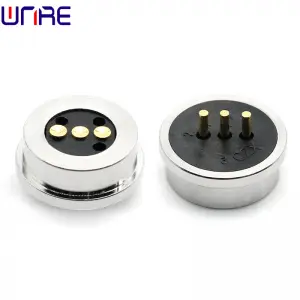 Circular Magnetic Connector 3Pin Charging Port 2A12V Male Female Socket Pogopin Connector
