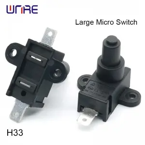 H33 Large Micro Switch Industrial 16A No Lever Tilt Switch for Machinery Automation and Production Line Equipment