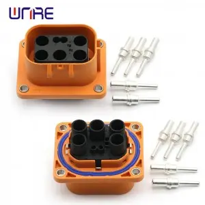 Low current energy storage connector five-core socket quality assurance