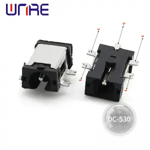 Dc-530 DC power socket 0.6 pin black