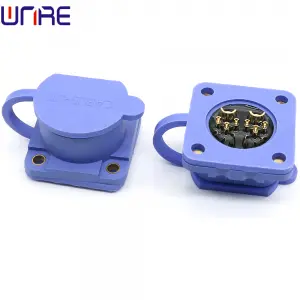 Female With Cap Waterproof Power Plug M36 2+6 Energy Storage Connector High Current Connector 120A