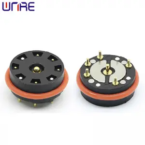 Strong Adsorption 6Pin 2A12V Magnetic Connector Charging Male Female Circular Pogopin Connector