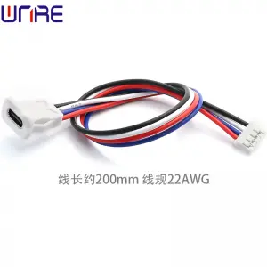 Snap Plane 4P Type-c-00140 Waterproof Port Fast Charging Female Socket USB Power Connector