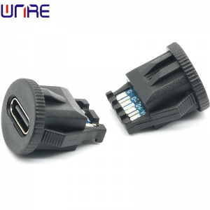 TYPE-C-00050 Connector Waterproof Buckle USB Interface Female Socket Fast Charging Socket