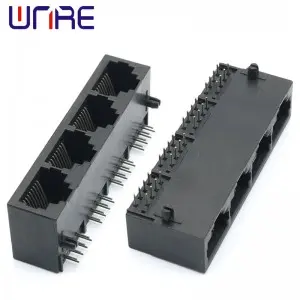 All Plastic RJ45-59-1X4 Network Socket Connector Interface Module Connector Crystal Head Socket
