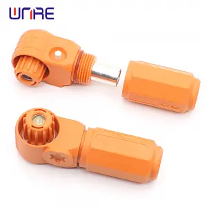 High Voltage Battery Energy Storage Connector Quick Plug Terminal Orange Black