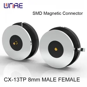 CX-13TP SMD Magnetic Connector Pogopin Customizable Male Female Charging Socket For IndustrialRobot EVCharging Wireless Charging